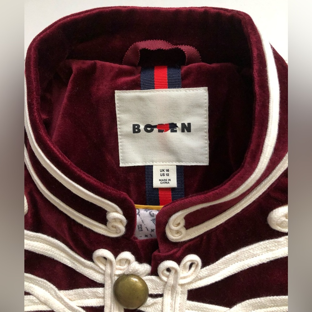 NWOT Boden Women Velvet Military Jacket - Picture 13 of 14